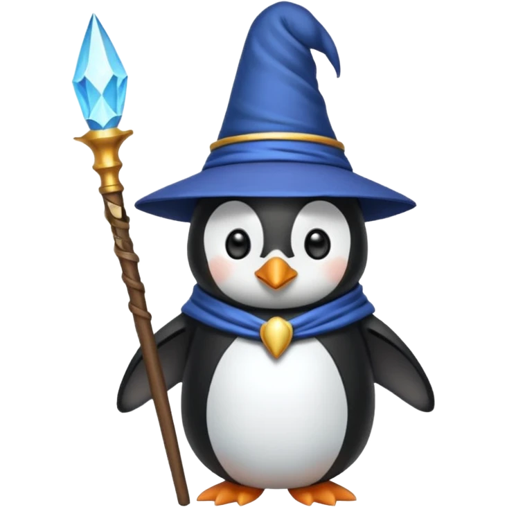 Penguin Wizard emoji