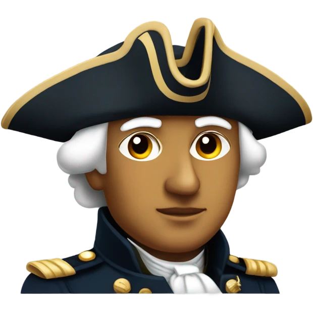 Make me a George Washington emoji on a boat emoji