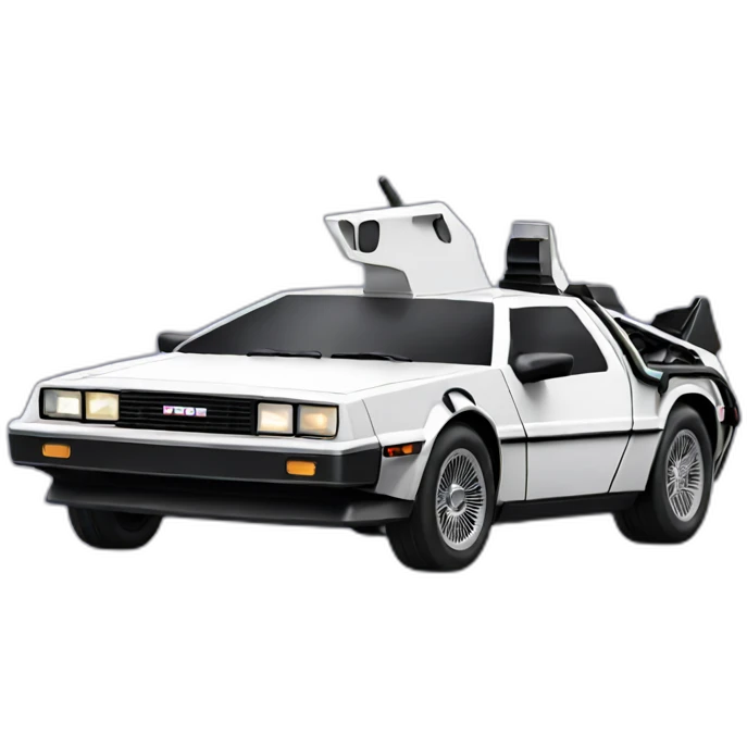 Unicorn delorean emoji