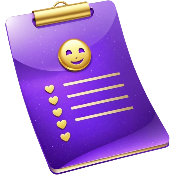 glitter purple documento nacional emoji