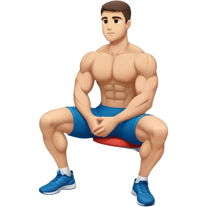 side-view of athlete doing sit-ups emoji