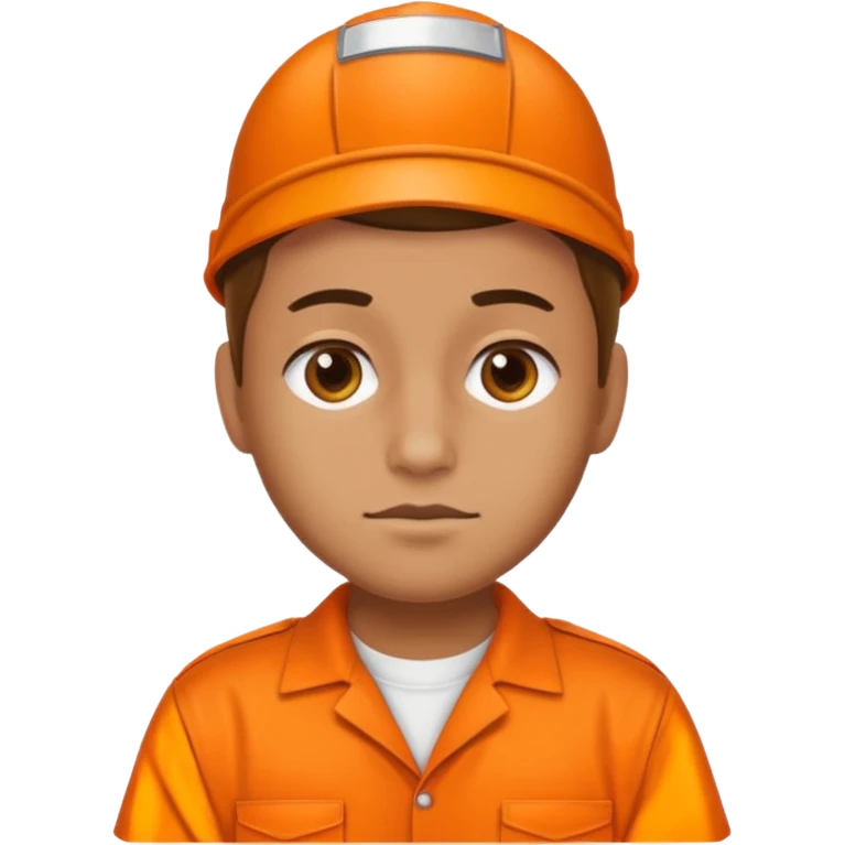 prison uniform orange emoji