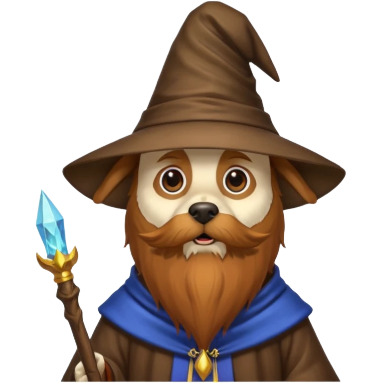 Dog wizard emoji