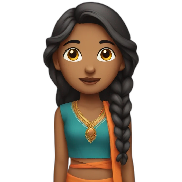 Indian girl  emoji