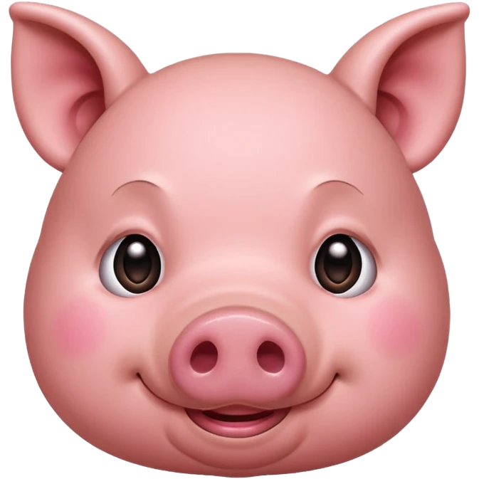 embarrassed pig emoji