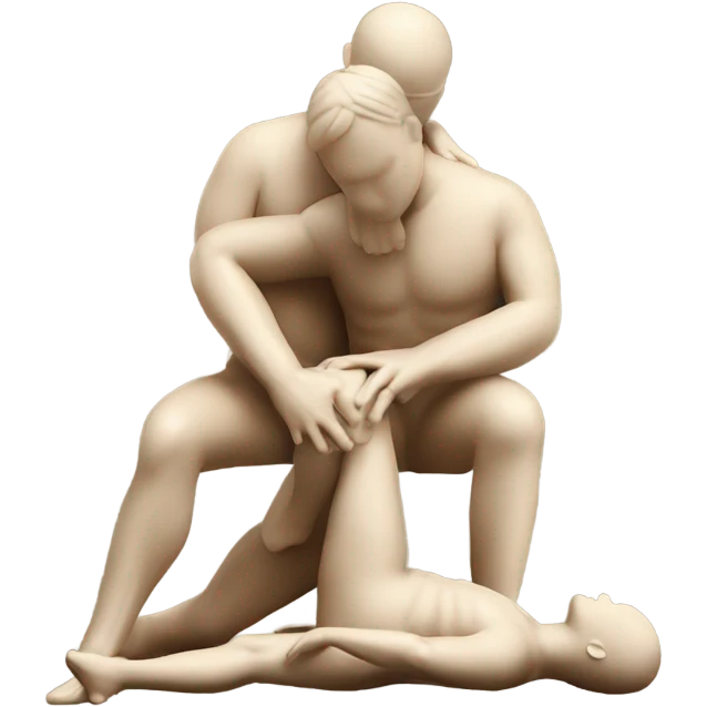 Guy giving a guy a massage  emoji