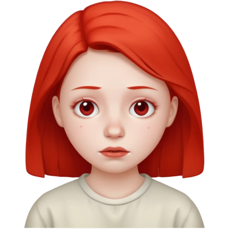 sick red girl emoji