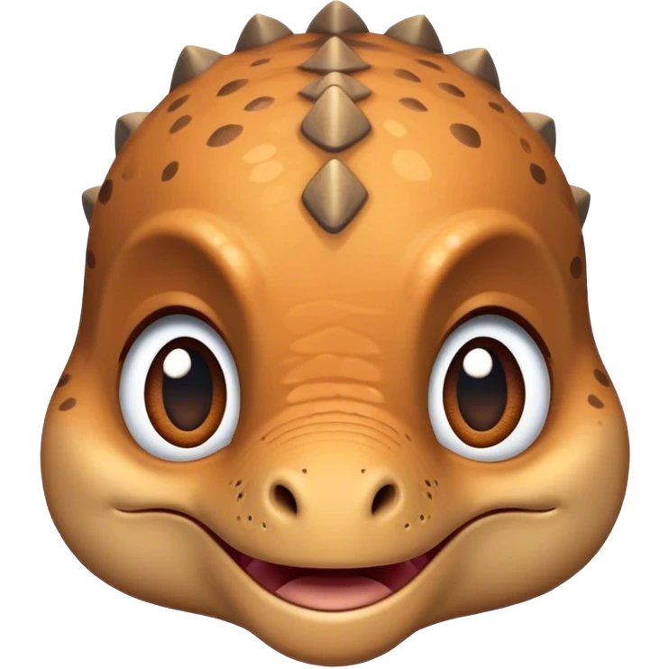baby dinosaur face with papers emoji