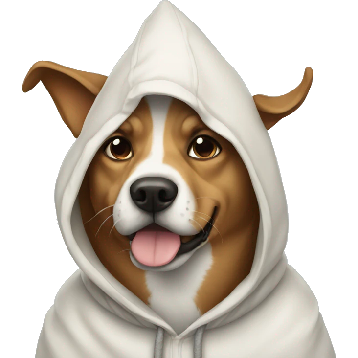 Dog in hood emoji