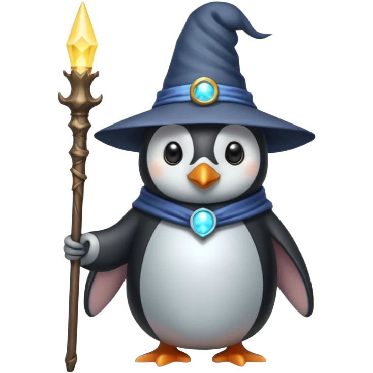 Penguin Wizard emoji