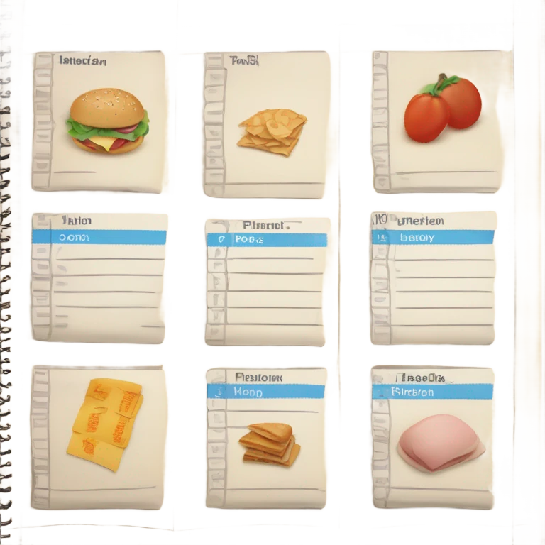 diet plan paper emoji