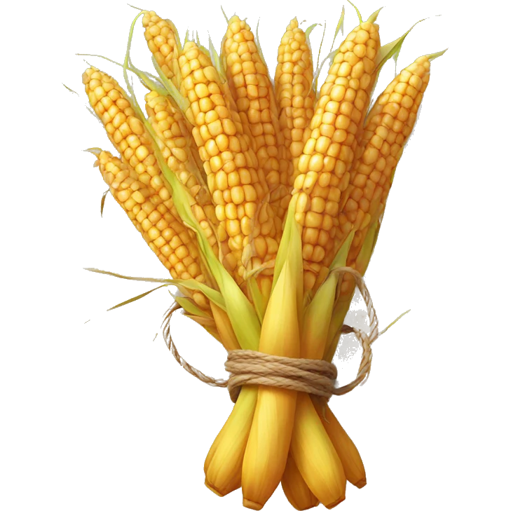- A bundle of cornstalks tied together with twine, symbolizing harvest. emoji