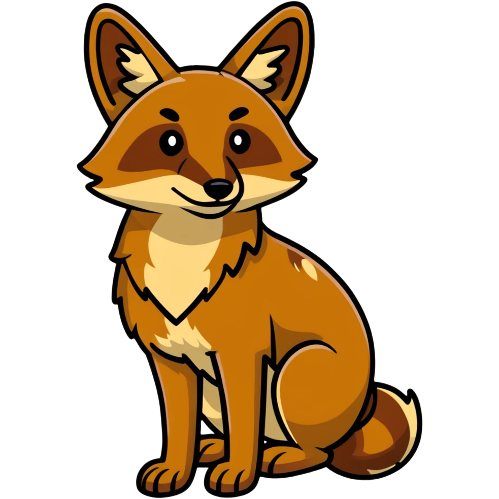 Brown Coyote emoji