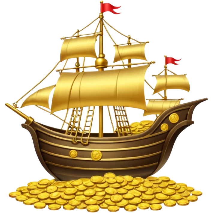 una galera de mago llena de dinero emoji