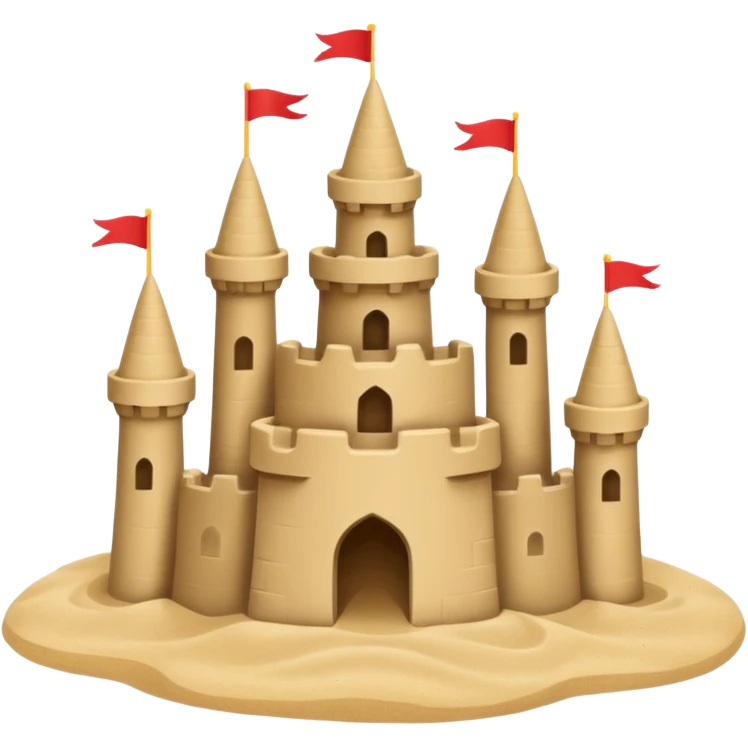 sand castle simple primitive very simple as made by a kid the simkples that can ever be  emoji