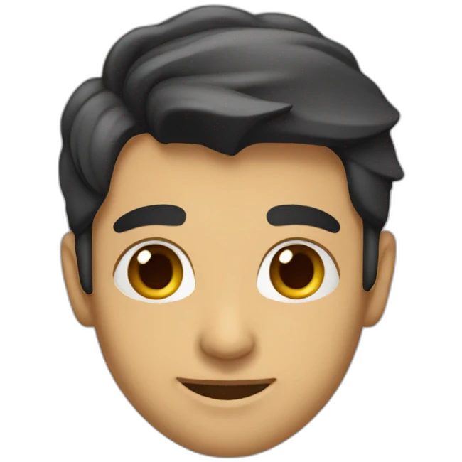 پسر-موسیاه -موفر-چشم-قهوهی emoji