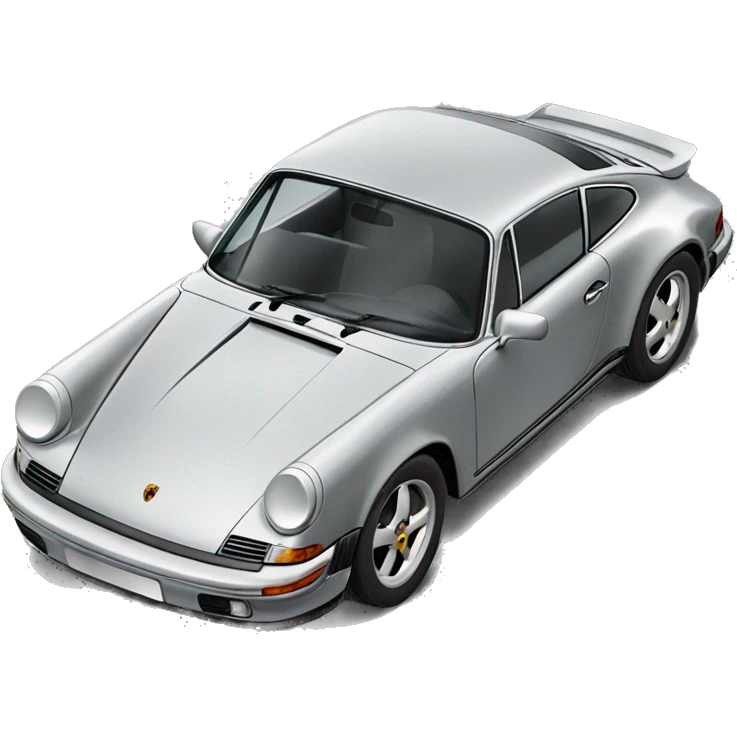 Grey Porsche 911 emoji