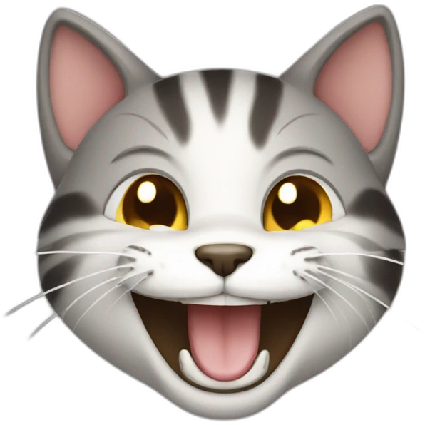 Laughing cat emoji