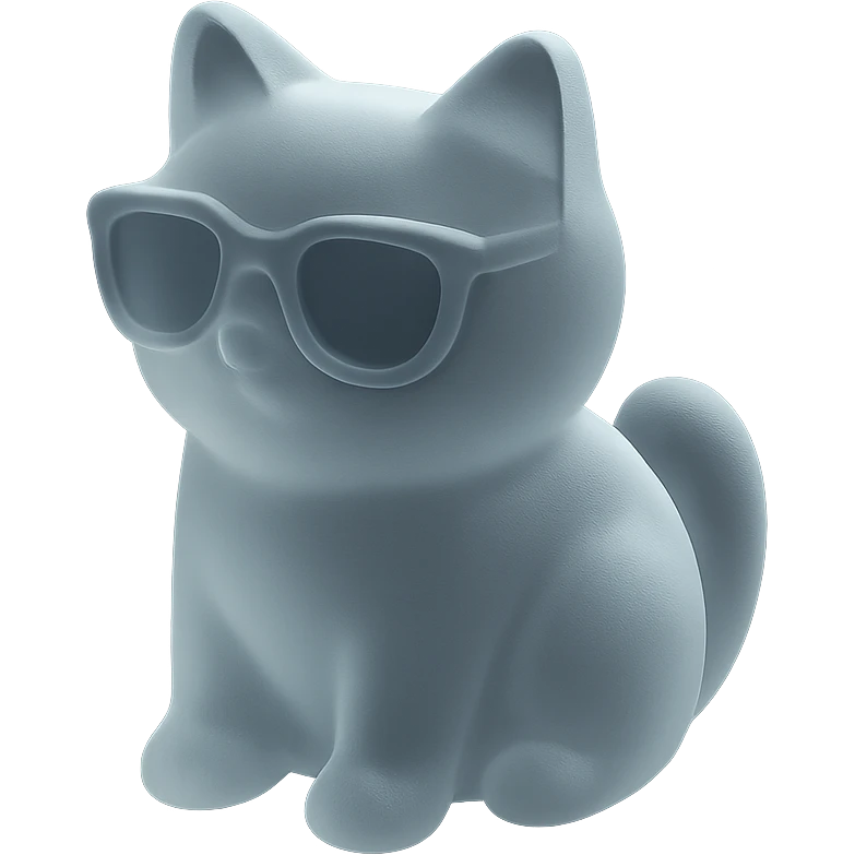 Cat wearing sunglasses emoji