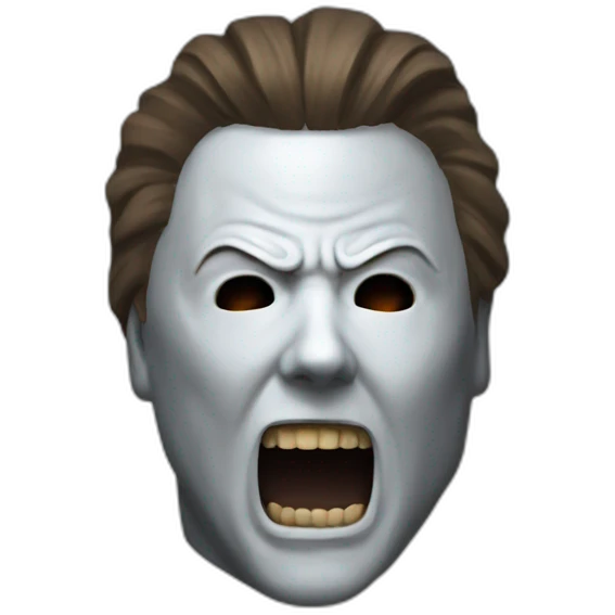 Michael myers yell emoji