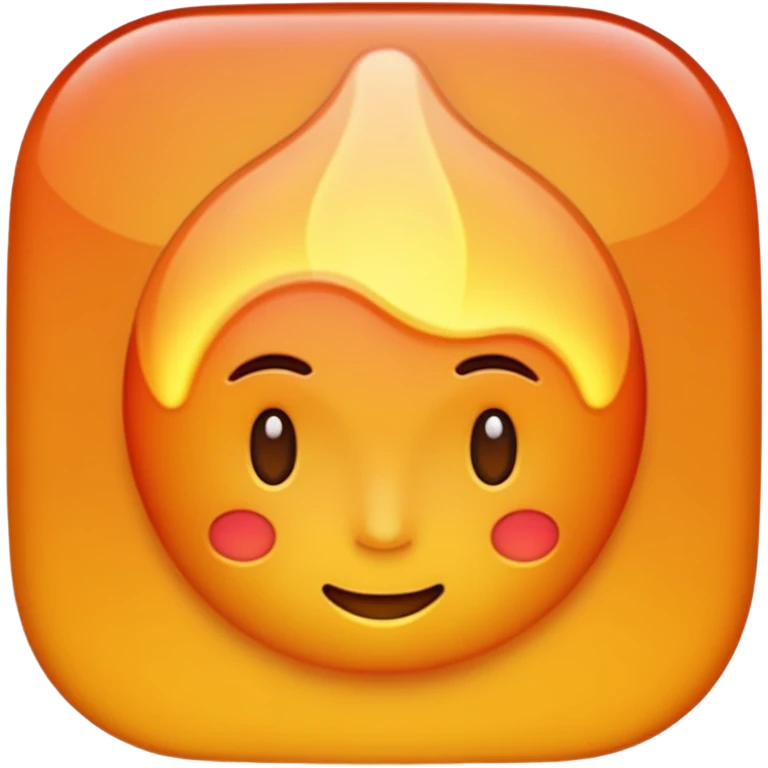 ideal temperature in warm hues emoji