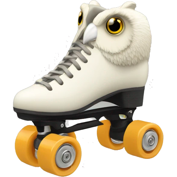 Owl quad roller skate emoji