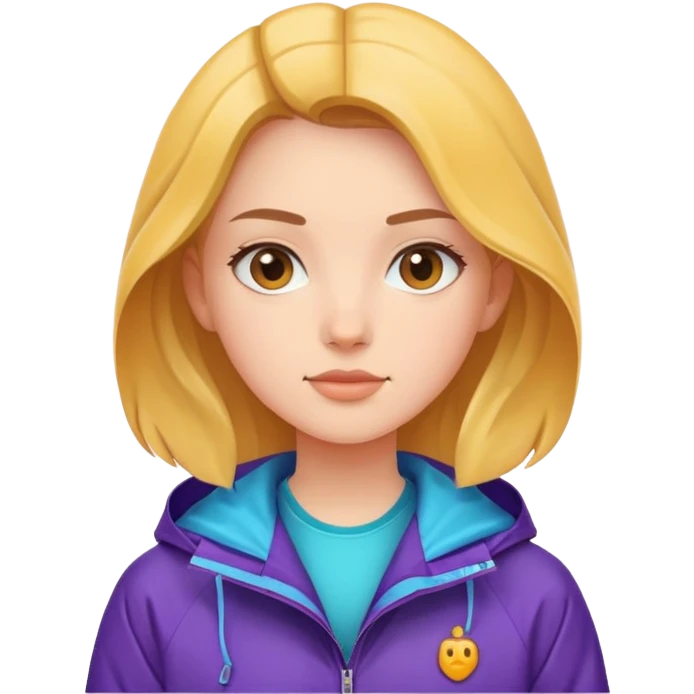 girl in windbreaker jack emoji