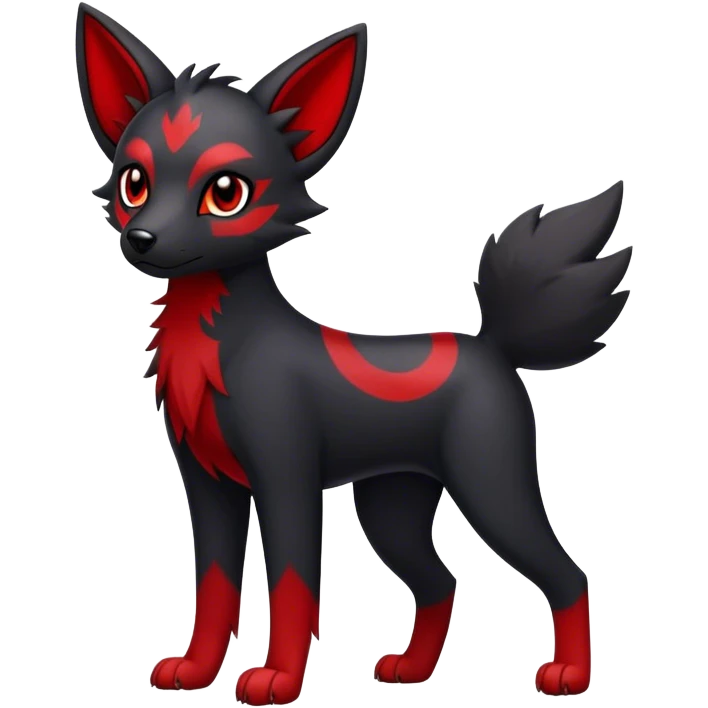 Houndour-Zorua-hybrid full body emoji