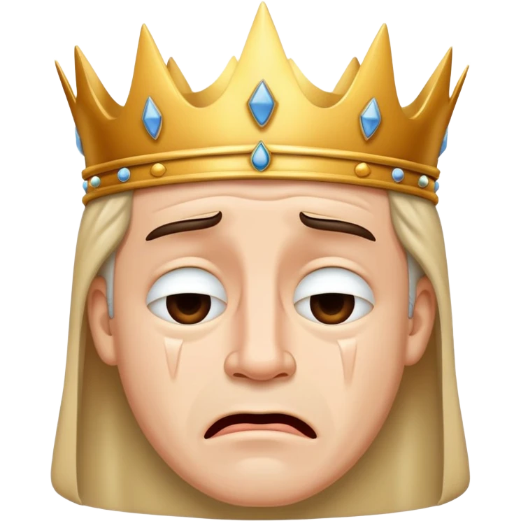 King crying emoji