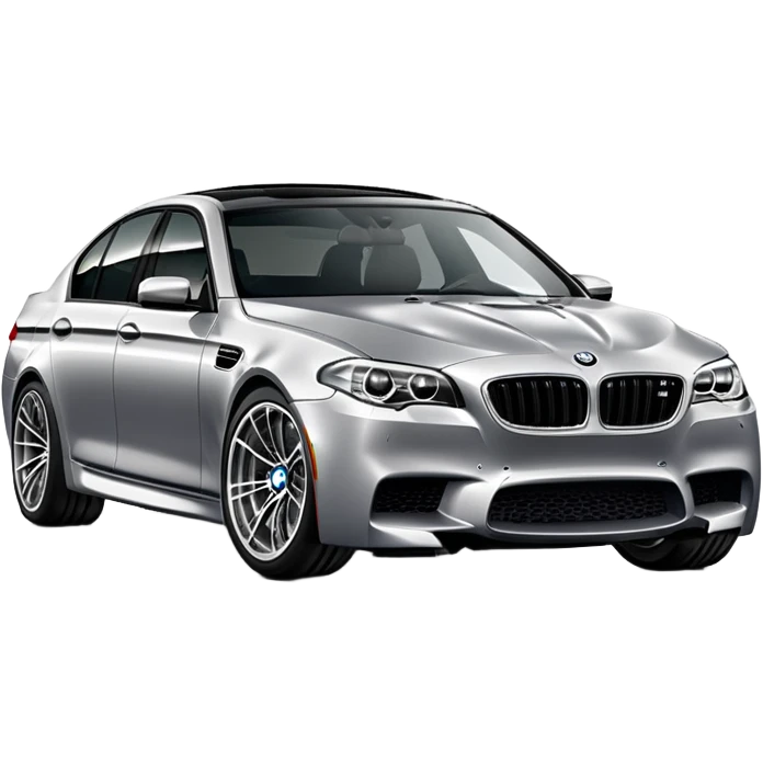 BMW M5 sports sedan emoji