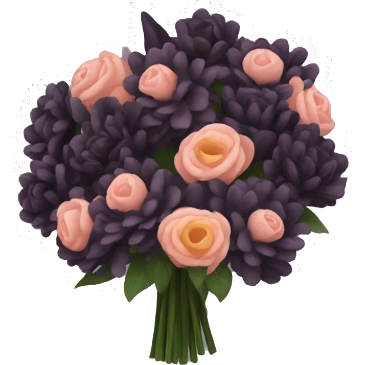 Bouquet of dark flowers  emoji