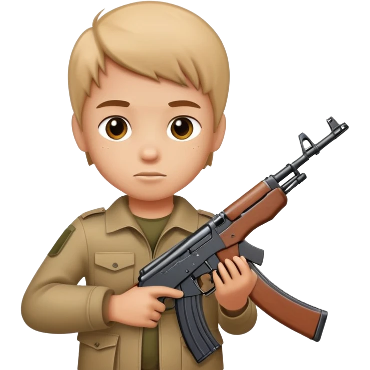 Kid with ak47 emoji