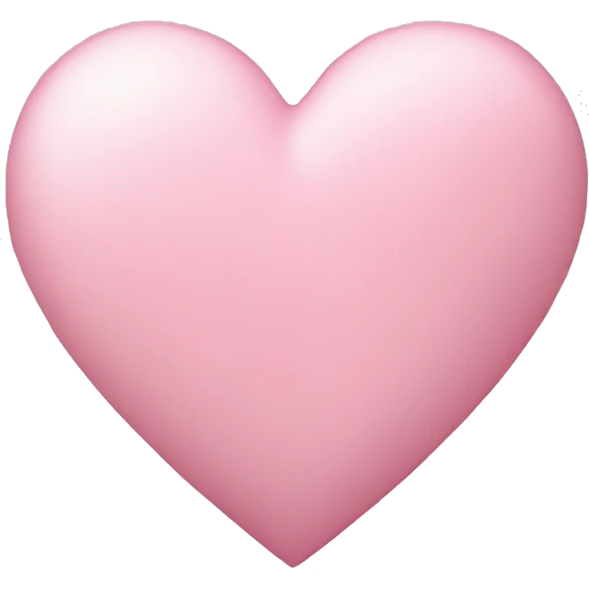 Light pink heart emoji
