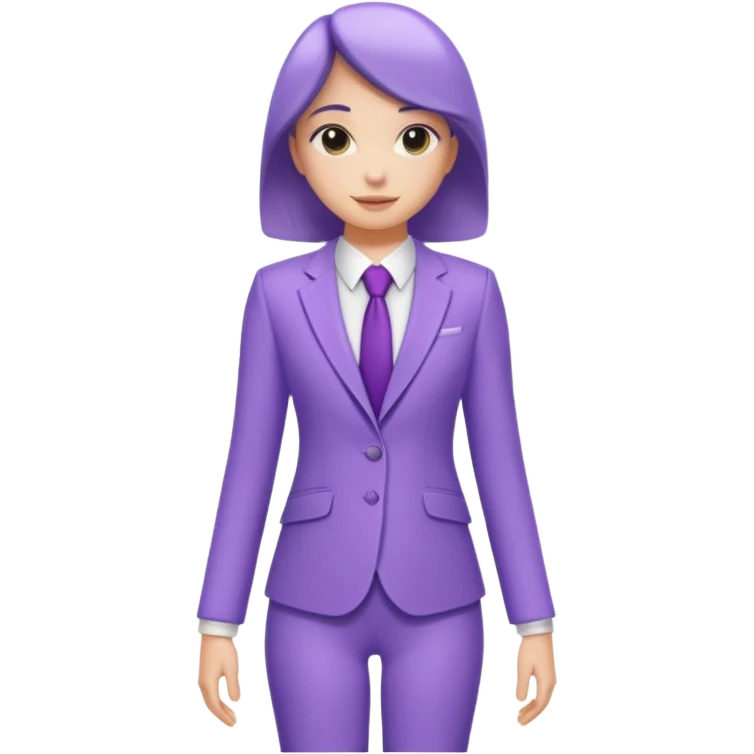 lavender-purple  Suit, smooth rounded neckline, simple design, glossy surface, plain background. Negative: Girls, only suit. emoji