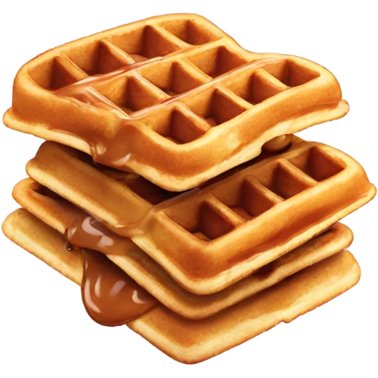 Caramel waffles  emoji