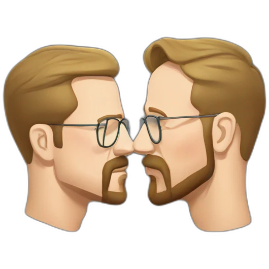 Ryan gosling kissing walter white emoji