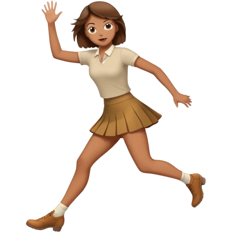 woman hit click high legs emoji