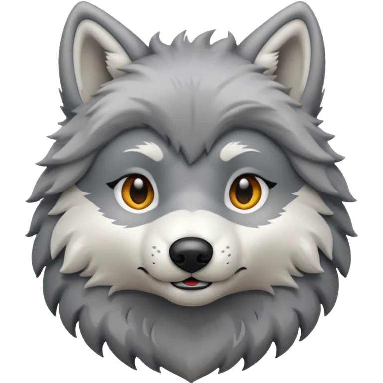 Plush wolf emoji