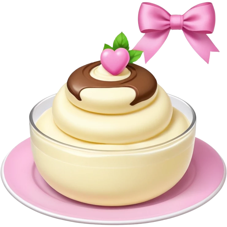 rasmalai with pink 🎀 emoji