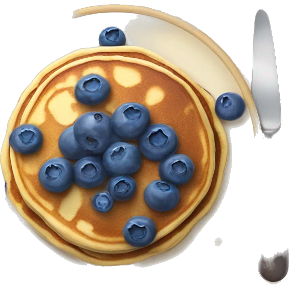 Blueberry pancakes  emoji