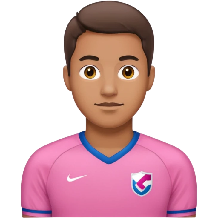 man with pink jersey emoji