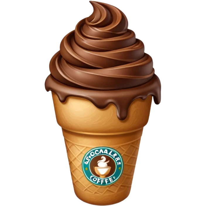  Mocha ice cream emoji