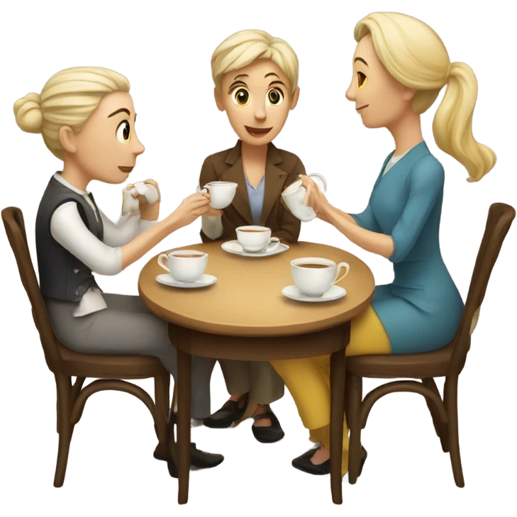 Tea-time-gossip emoji