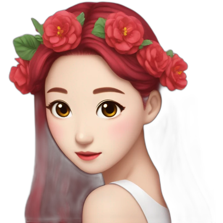 kpop-girlband-red velvet-irene- butterfly-wing- flowercrown emoji