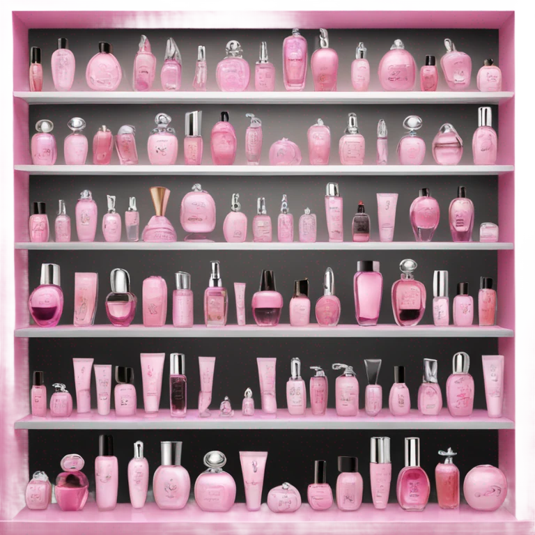 a perfume and beauty store called ICI Paris XL in the Netherland, pink and blac emoji