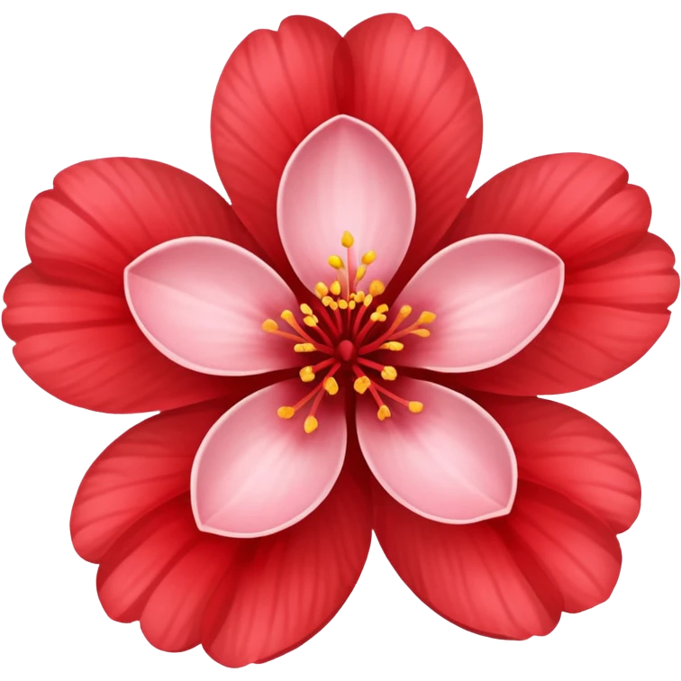 red sakura flower emoji