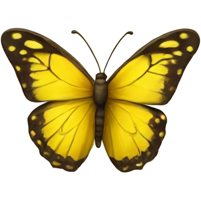 Yellow love with butterfly  emoji
