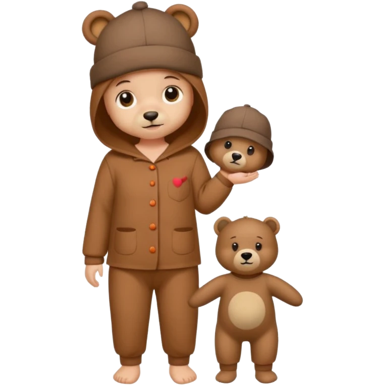 Cute brown pijamas emoji