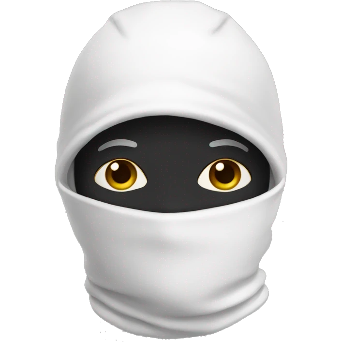 white balaclava emoji