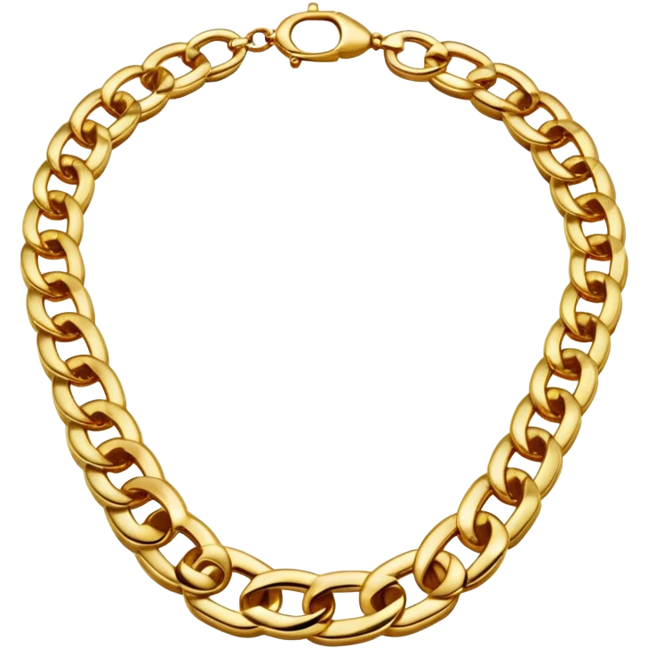 gold chain necklace emoji